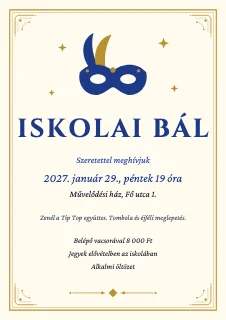 Plakátminta: Bálplakát