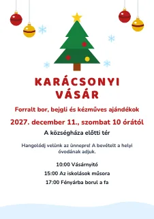 Plakátminta: Karácsonyi vásár plakát
