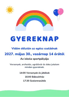 Plakátminta: Gyereknap plakát