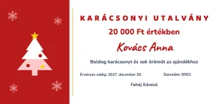 Ajándékutalvány minta: Karácsonyi utalvány